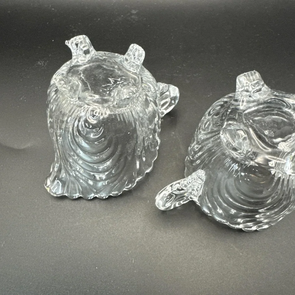 Vintage Cambridge Caprice Pattern‎ SCA Glass Footed Cream and Sugar Set